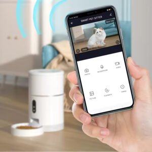 gpf0002 wifi app control intelligent electric small animal pet feeder dog cat water dispenser automatic pet food feeder