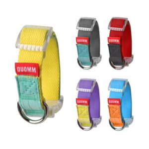 gpl0004 retractable luxury fashion colors nylon customizable pet collar premium thick big dog collars