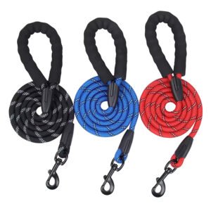 gpl0005 pet dog nylon rope leashes reflective soft pet leash for dogs