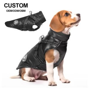 pcl0004 waterproof warm pet bright color jacket dog clothes reflective outdoor winter dog vests coats