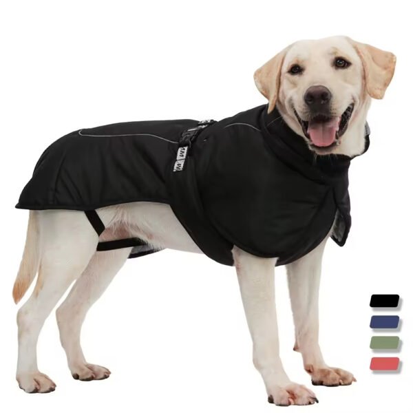 pcl0006 winter pet clothes reflective dog coats for large dogs winter waterproof thicken warm dog clothes