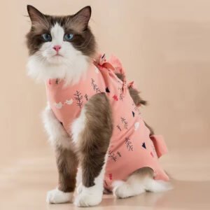 comfortable pet cat sterilization suit lick resistant clothing breathable pet neutering clothing