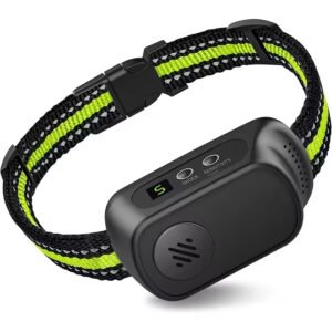 gdt0008 rechargeable dog bark collar with beep vibration shock anti barking collar for small medium large dogs 5 adjustable sensitivity