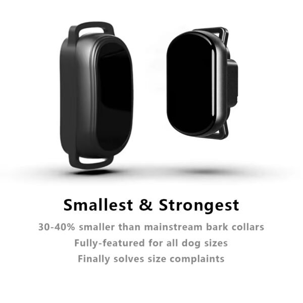 gdt0002 rechargeable magnetic bark collar ip67 waterproof anti barking vibrating shock collar with fashion style