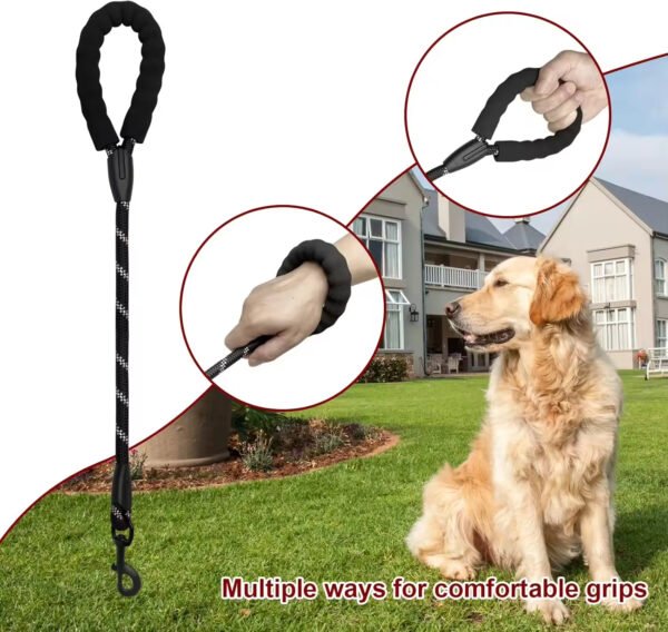 gpl0005 pet dog nylon rope leashes reflective soft pet leash for dogs