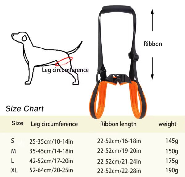 pz0005 portable pet dog hind leg rehabilitation belts adjustable support straps injurydisability elderly dogs with walking aids