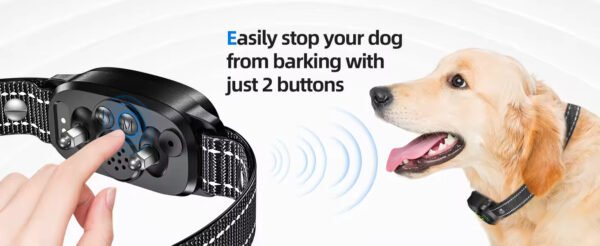 gdt0003 anti bark dog collar stop barking device for dog control humane shock training made of durable plastic
