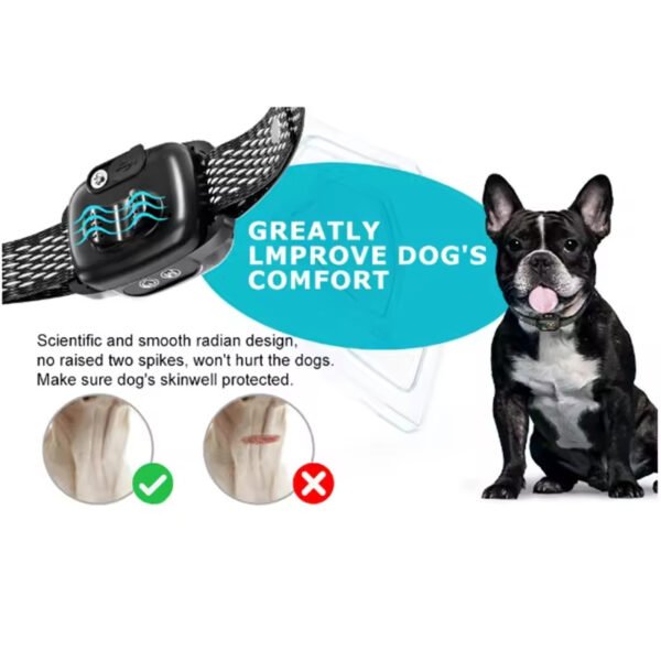 gdt0005 smart anti bark dog collar | color screen training device with vibration, beep & adjustable sensitivity