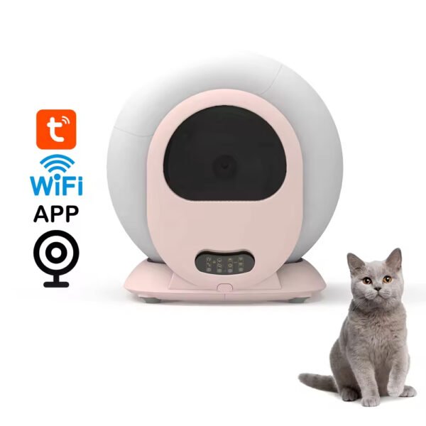 gpc0003 smart automatic self cleaning litter box new wifi app control 65l detachable smart toilet for pets made durable plastic