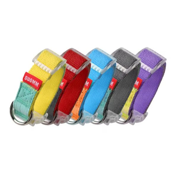 gpl0004 retractable luxury fashion colors nylon customizable pet collar premium thick big dog collars