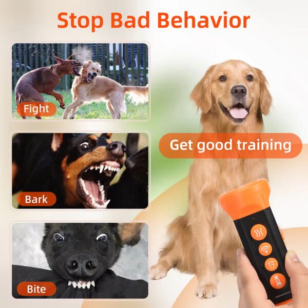 gdt0011 abs material ultrasonic portable dog bark deterrent electronics dog repeller for bark control