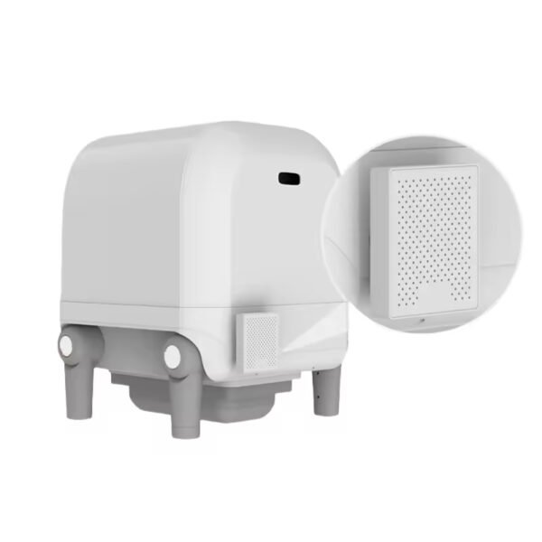 gpc0005 large space automatic cat litter box smart cat toilet double self cleaning feature easy clean small footprint plastic/pp