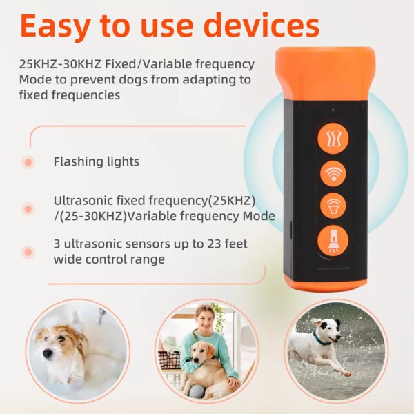 gdt0011 abs material ultrasonic portable dog bark deterrent electronics dog repeller for bark control