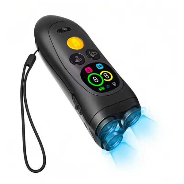 gdt0012 rechargeable pet anti barking training device electronic flashlight bark control deterrent ultrasonic dog repellent