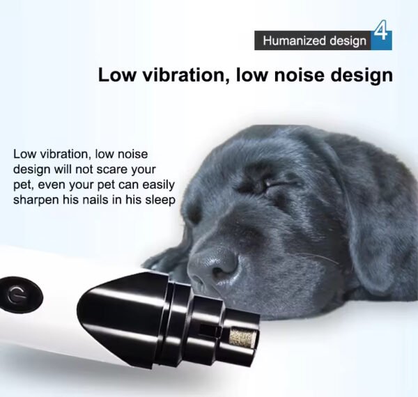 cpc0008 rechargeable new mini vibration low noise free led electric grinder pet nail clippers and trimmer pet pedicure