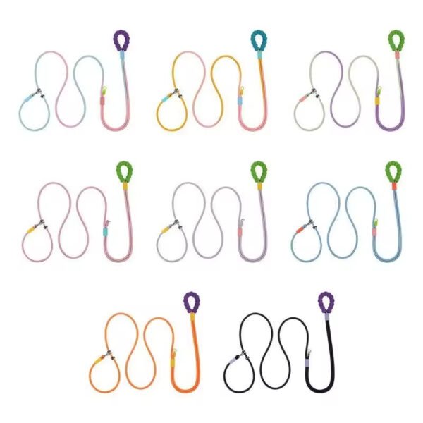 gpl0012 adjustable 3.5m p type nylon dog leash multi control & wear resistant with padded handle for easy control dog walking & training