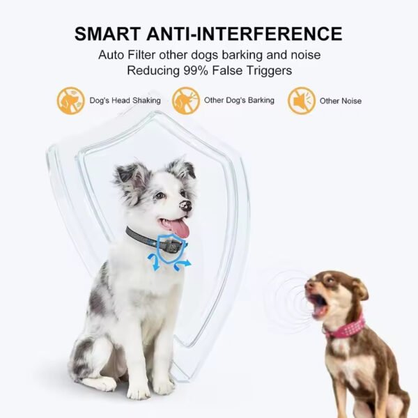 gdt0005 smart anti bark dog collar | color screen training device with vibration, beep & adjustable sensitivity