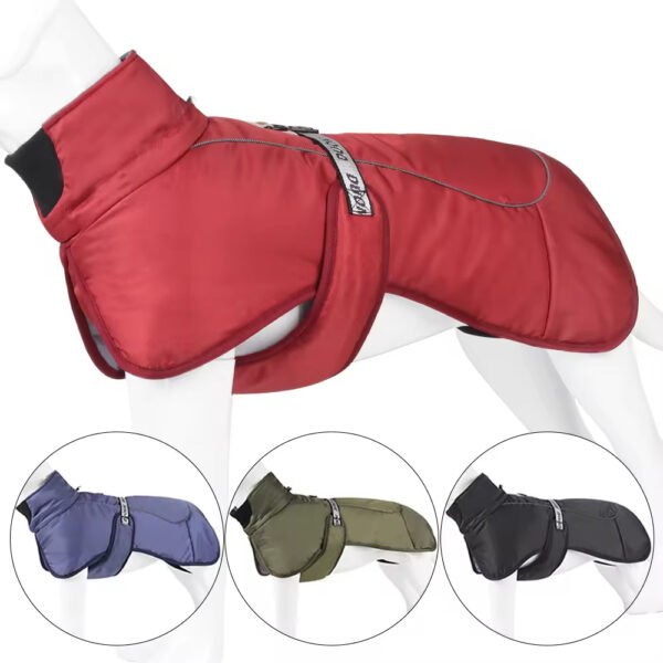 pcl0006 winter pet clothes reflective dog coats for large dogs winter waterproof thicken warm dog clothes