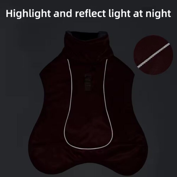 pcl0006 winter pet clothes reflective dog coats for large dogs winter waterproof thicken warm dog clothes