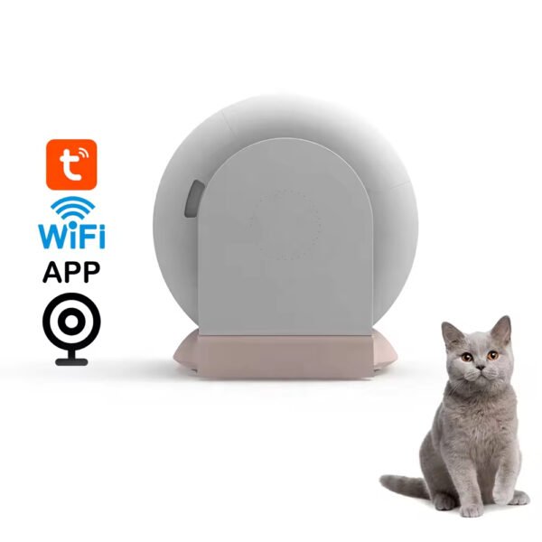 gpc0003 smart automatic self cleaning litter box new wifi app control 65l detachable smart toilet for pets made durable plastic