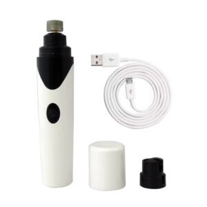 cpc0008 rechargeable new mini vibration low noise free led electric grinder pet nail clippers and trimmer pet pedicure
