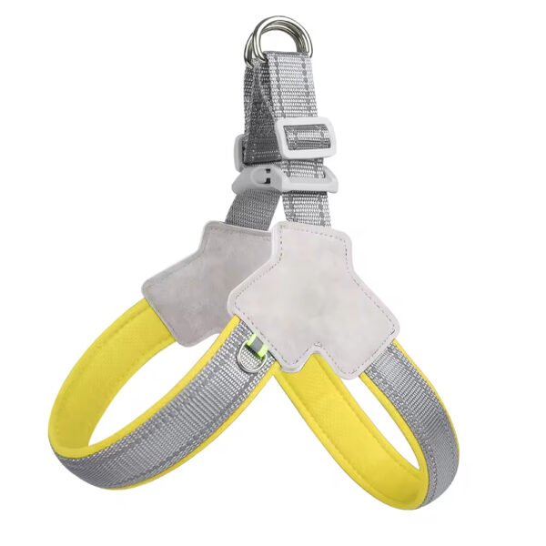 gdh0011 waterproof luxury pu vegan leather dog harness private label leather and mix dog harness