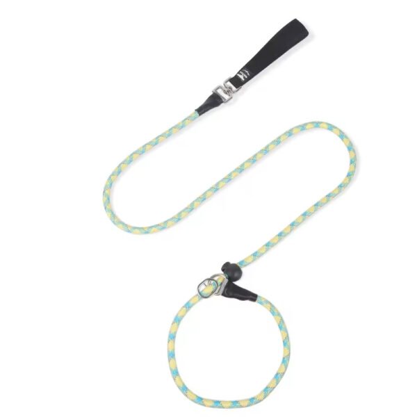gpl0010 strong slip rope dog training leash heavy duty durable braided nylon lead no pull pet walking leash for medium and large dogs
