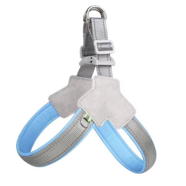 gdh0011 waterproof luxury pu vegan leather dog harness private label leather and mix dog harness