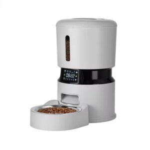 gpf0001 4l smart dosing automatic pet feeder modern app bluetooth dual camera cat dog feeder plastic charged power source