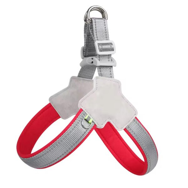 gdh0011 waterproof luxury pu vegan leather dog harness private label leather and mix dog harness