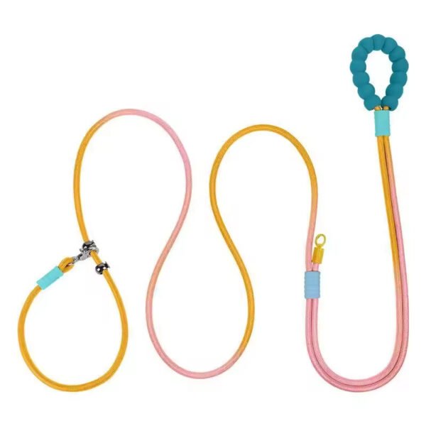 gpl0012 adjustable 3.5m p type nylon dog leash multi control & wear resistant with padded handle for easy control dog walking & training