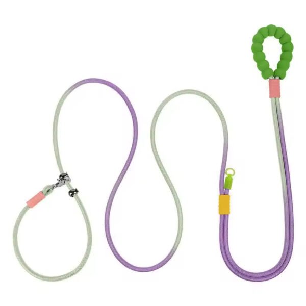 gpl0012 adjustable 3.5m p type nylon dog leash multi control & wear resistant with padded handle for easy control dog walking & training